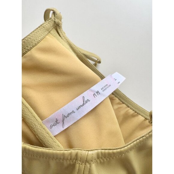 NWOT Urban Outfitters OUT FROM UNDER Hera Green Faux Leather Bralette Top Size M - Picture 10 of 12